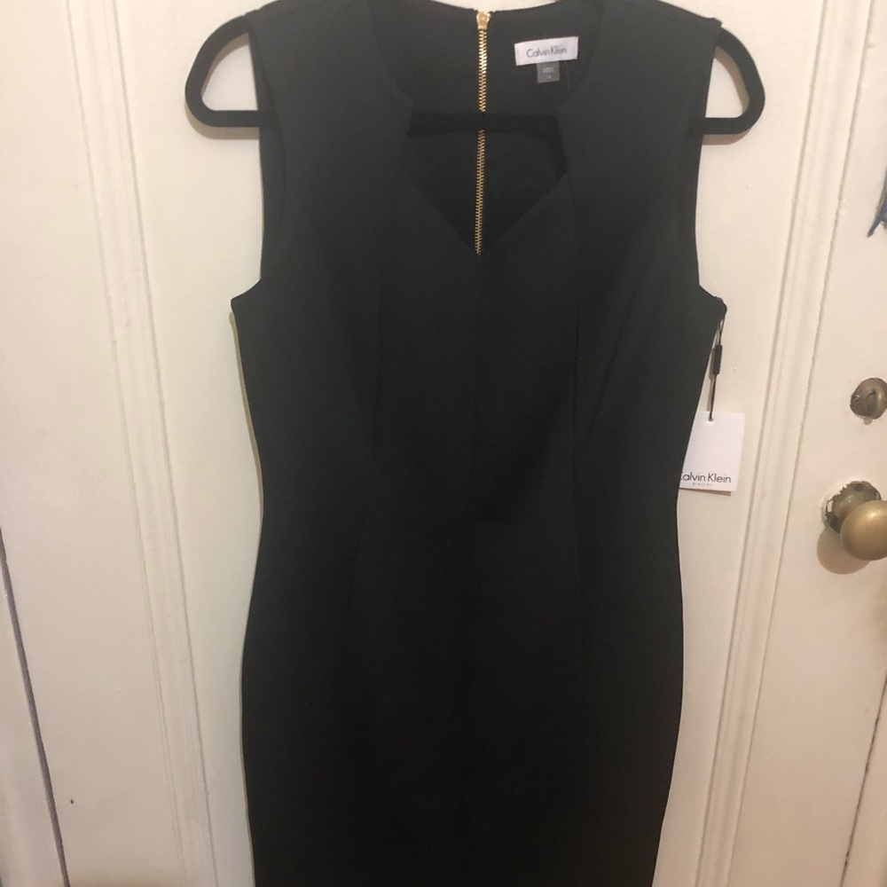NWT Calvin Klein black dress size 12